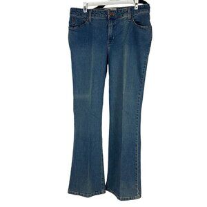 Signature by Levi's Women's At Waist Bootcut Denim Jeans Size 14 Short
